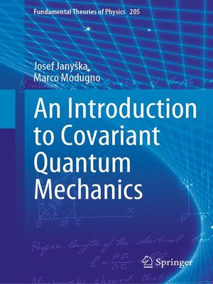 cover image of An Introduction to Covariant Quantum Mechanics